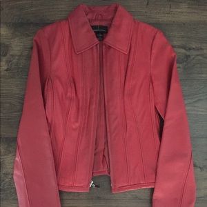 Moda Red Leather Jacket